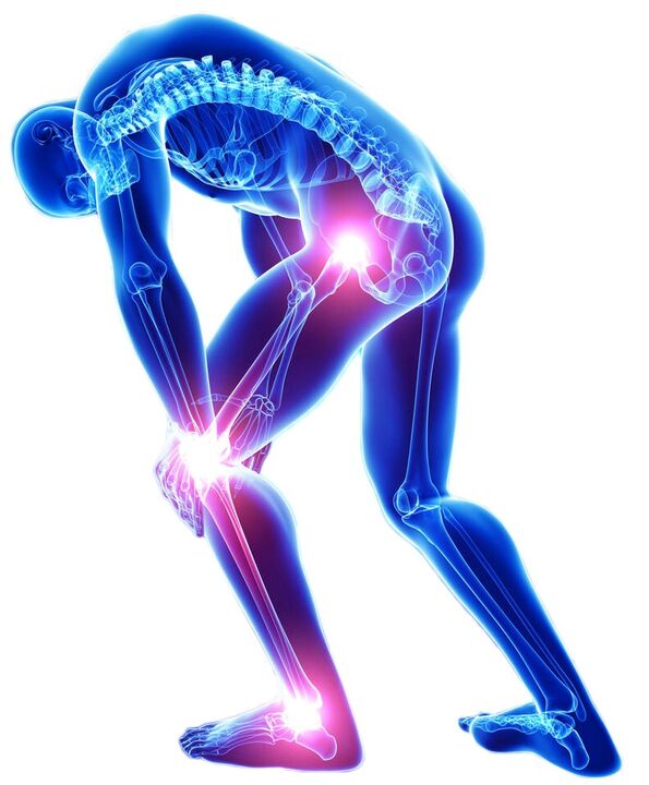 Durerea acută la mișcare este un simptom al bolii articulare